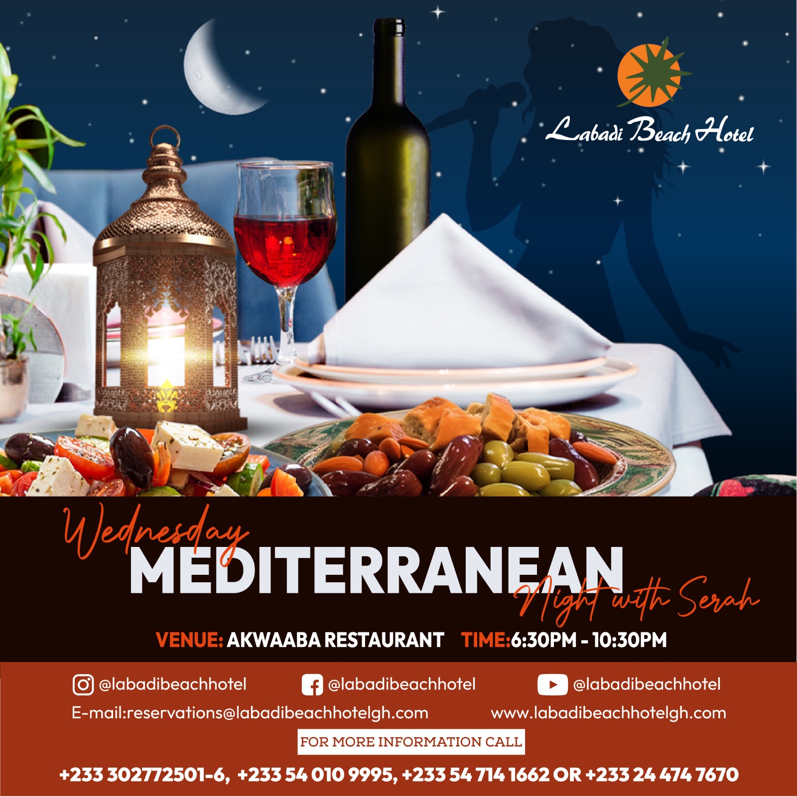 wednesday meditarrian night with sarah